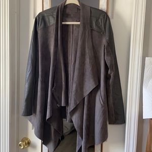 NWOT BLANKNYC suede/leather shawl collar jacket